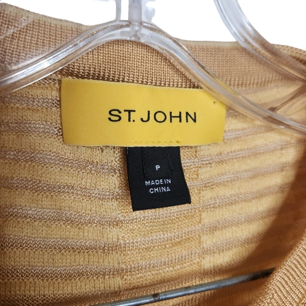 ST. JOHN Ruffle Wool Blend Cardigan - Picture 9 of 11